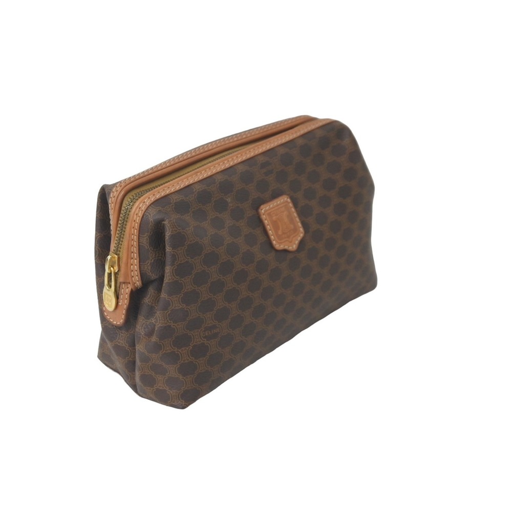Celine Bag Pattern Brown Pouch Macadam Leather Cl… - image 3